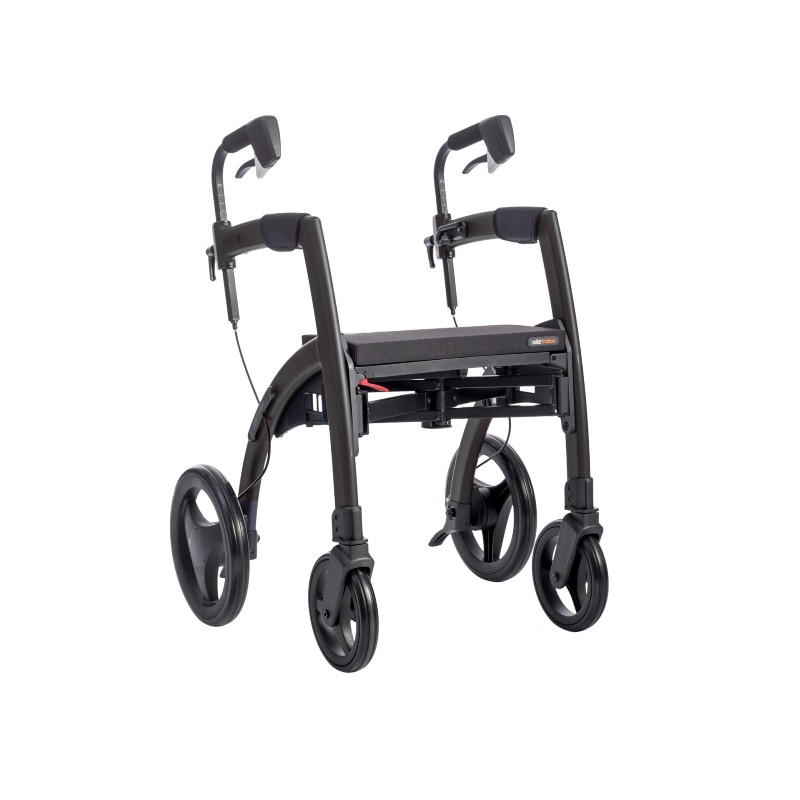 Rollz Motion 2.1 Black Rollator/Wheelchair - WalkingSticks.co.uk